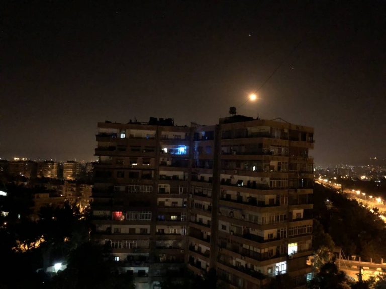 Syrian air defence responds new Israeli missile strike in Damascus